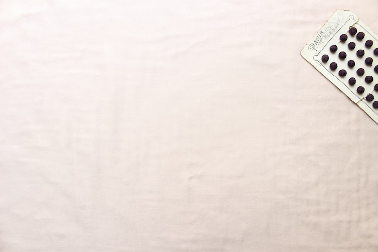 JCコットンダブルガーゼ　キャロル<br />
　ピンク